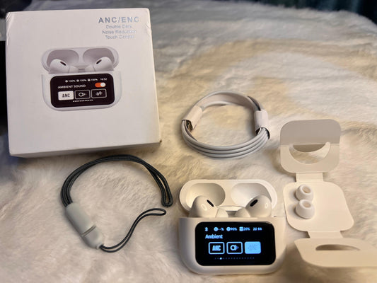 A9 Pro Wireless Earbuds – ANC/ENC Noise Reduction, Touch Control & HD Sound