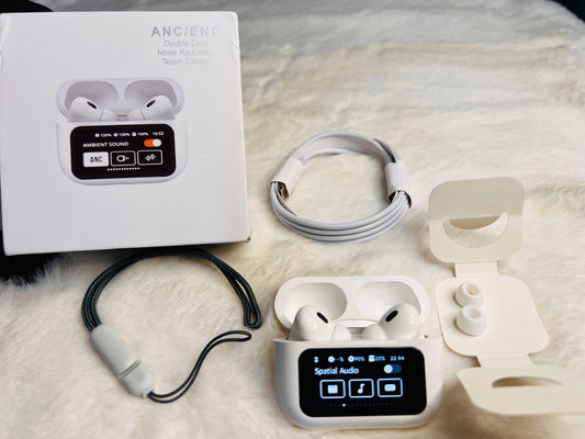 A9 Pro Wireless Earbuds – ANC/ENC Noise Reduction, Touch Control & HD Sound